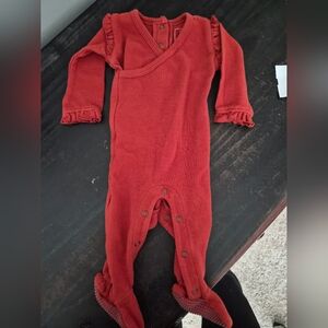 Adorable Red Kids Footie by [Brand]